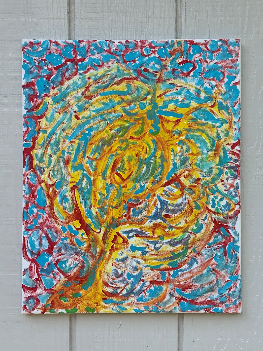 Burning tree